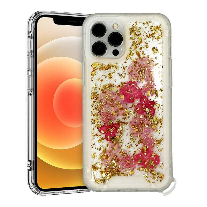 RED FLOWERS GLITZ IP 11 PRO MAX