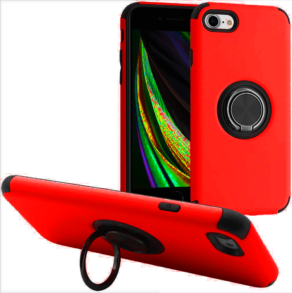 Hybrid Ring Case for iPhone 7 Red