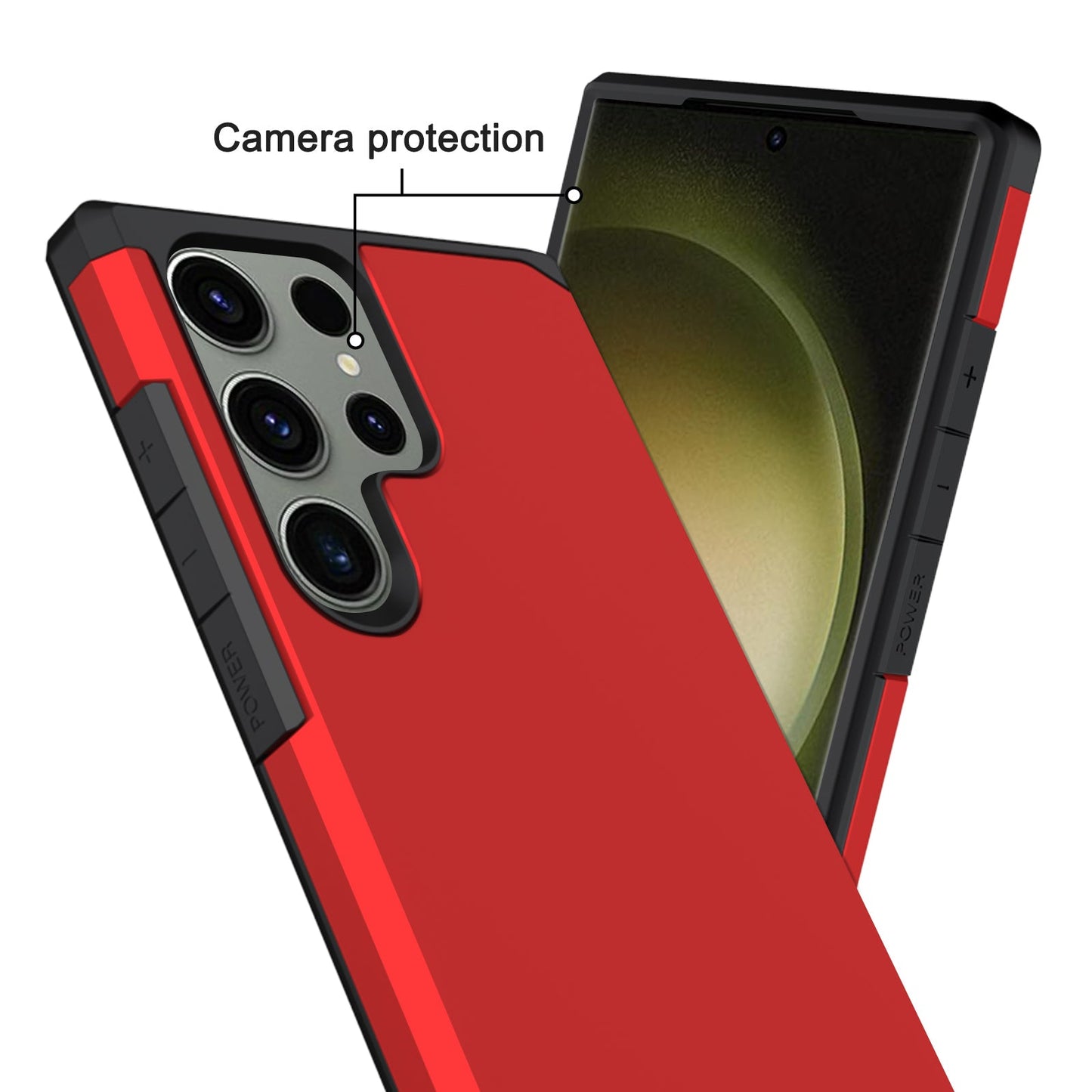 Slim Armor Red Case For S24 Ultra