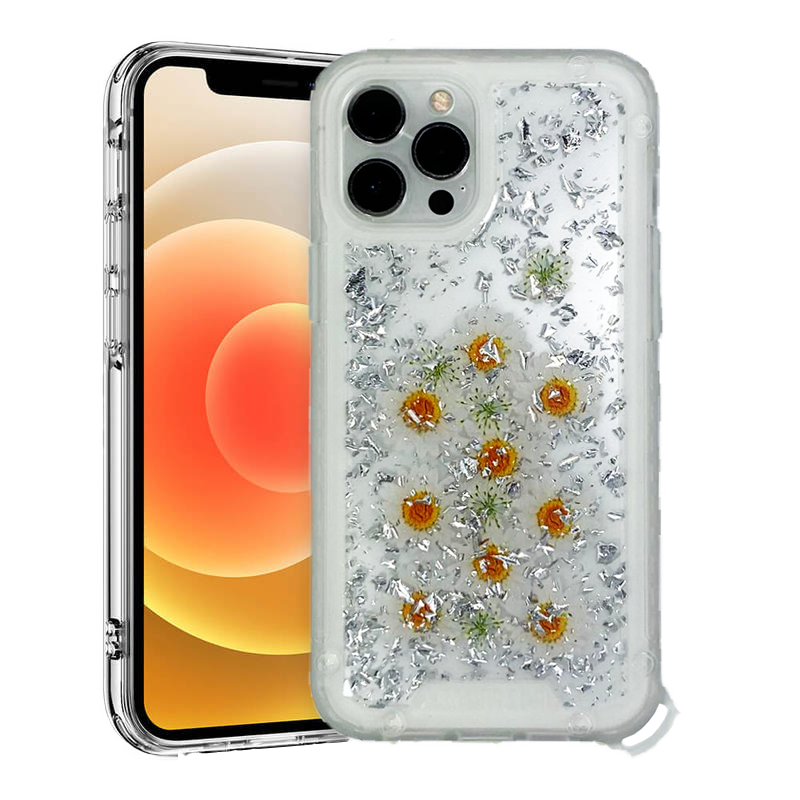 SILVER SUN FLWR GLITZ IP 11