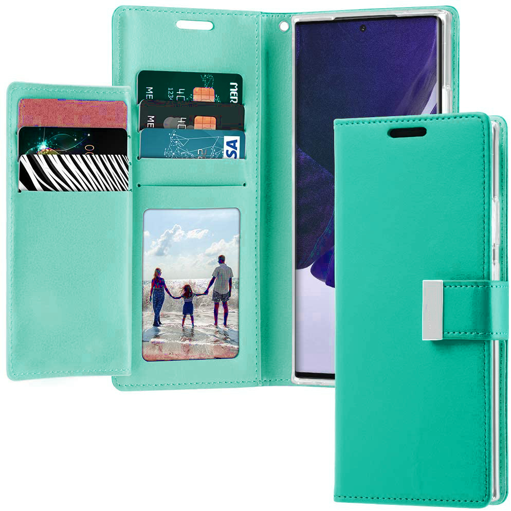 TEAL With Extra Card Slots Wallet Case Samsung S10 PLUS