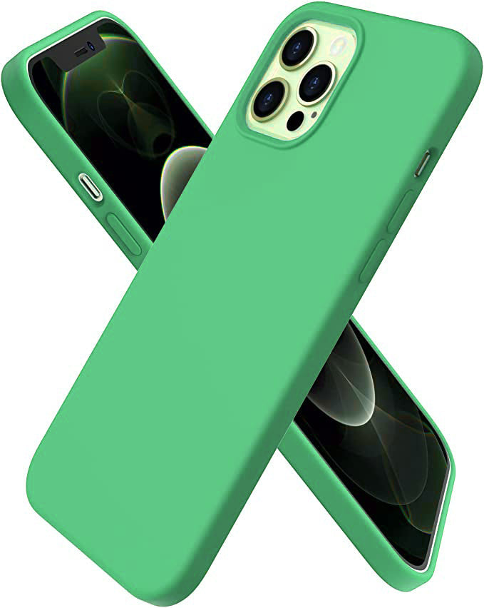No Logo Silicone Teal Hybrid Case For iPhone 13 PRO MAX