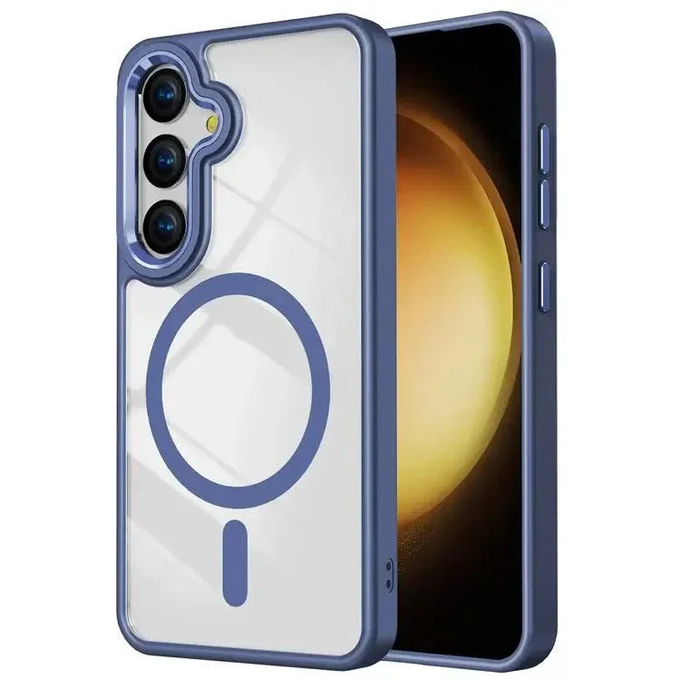 Clear Blue Case Magsafe For Samsung S24