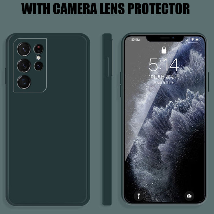 Silicone Case with Camera Protection for Samsung - Army