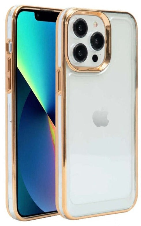 Clear Trim Case iPhone 15 Pro Max (Gold)