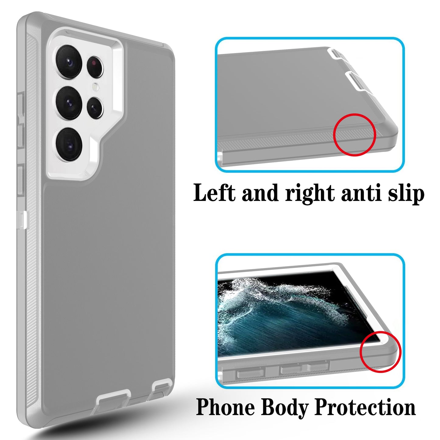 Defender Grey Case for Samsung ULTRA
