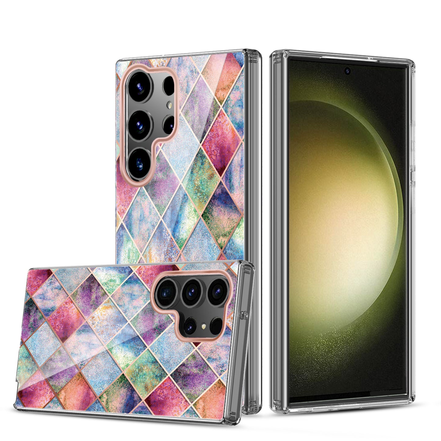 Clear Graphic Case (Tetra) for Samsung S23 ULTRA