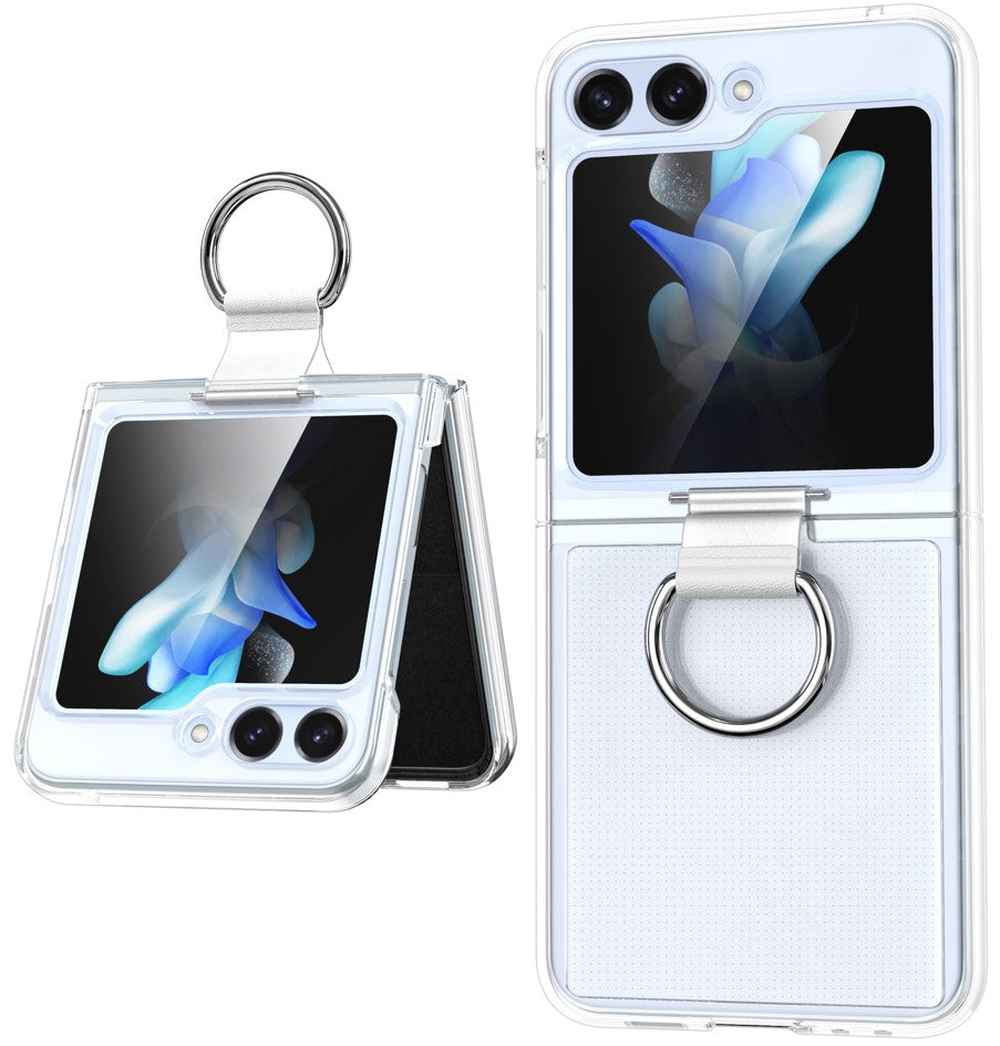 Clear Trim White Case For Samsung Z5 FLIP