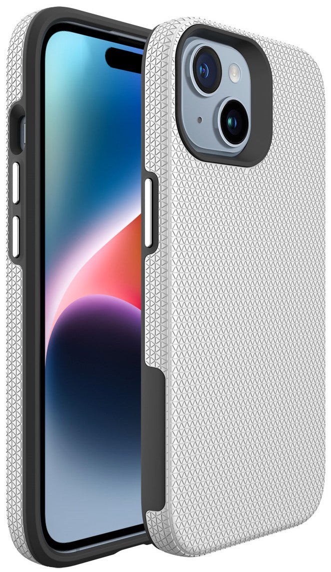 TriTex Case for iPhone 15 Pro Max (Silver)