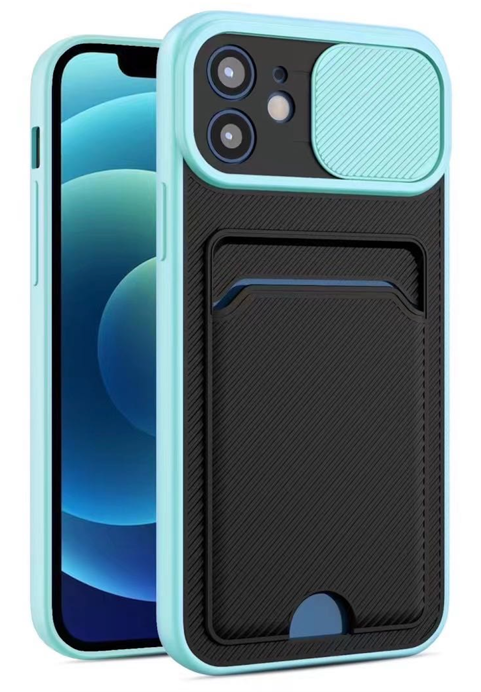 Rugged Camera Case (Teal) for Apple iPhone