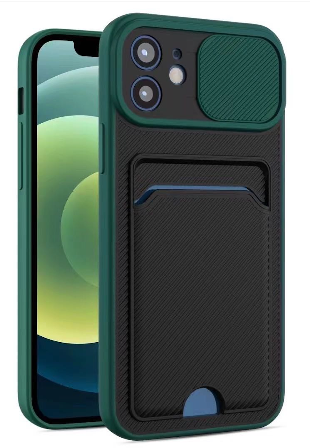Rugged Camera Case (Green) for Apple iPhone