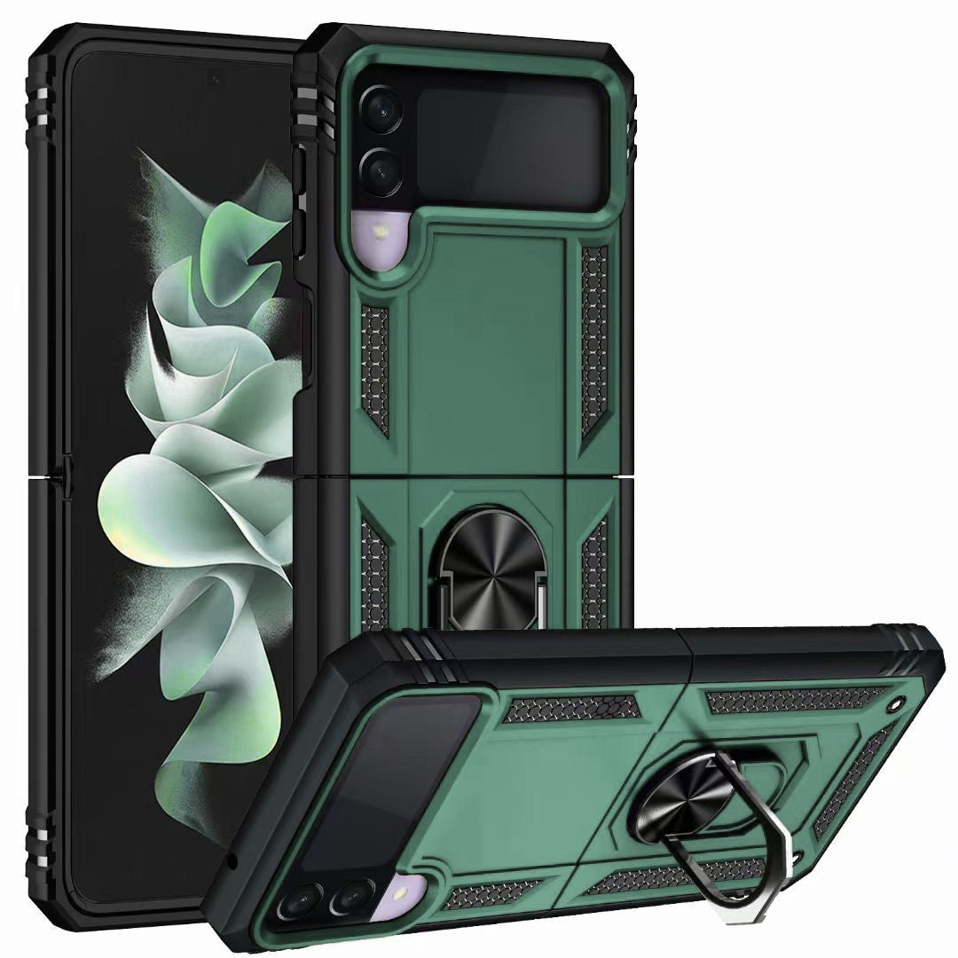 GREEN Hybrid Ring Case for Samsung Z3 FLIP