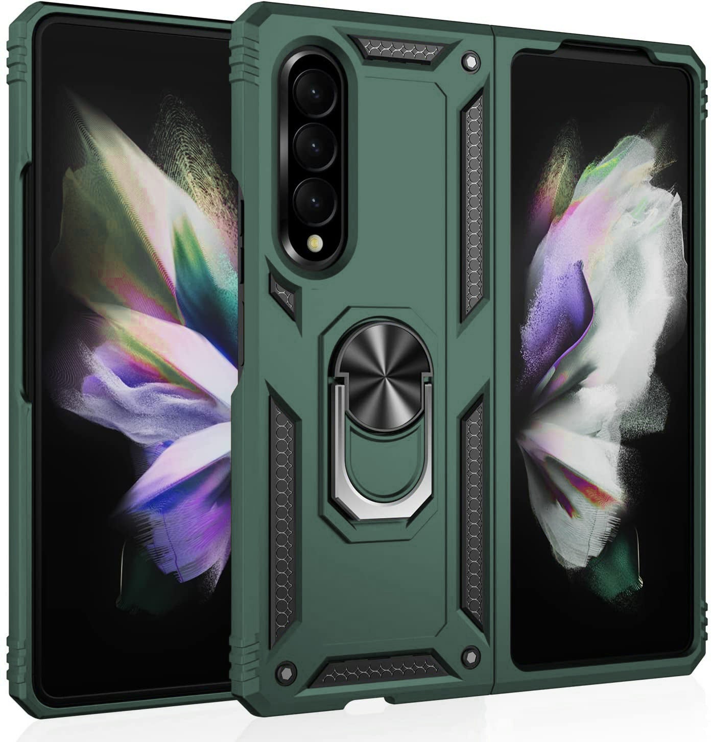 GREEN Hybrid Ring Case for Samsung Z3 FOLD