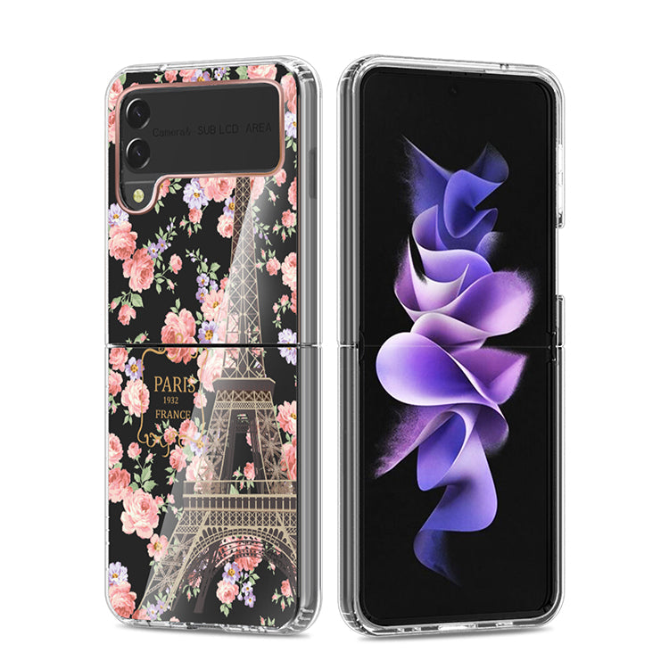 Clear Graphic Case (EIFFEL TOWER) for Samsung Z FLIP 3