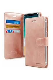 iPhone 14 Pro Mercury Goospery Diary Wallet Rose Gold