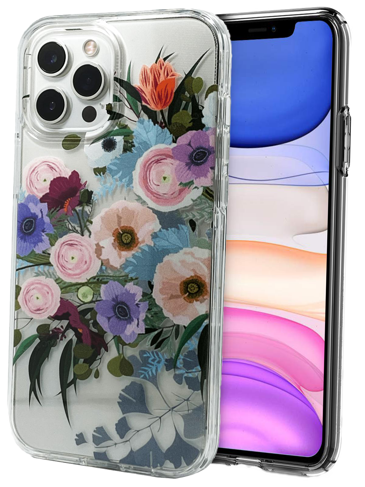 Graphic Clear Case (Rose Bouquet) for Apple iPhone