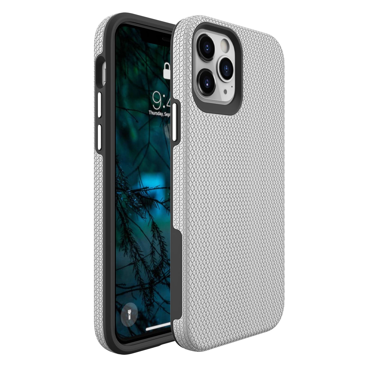 TriTex Grip Case (Silver) for Apple iPhone