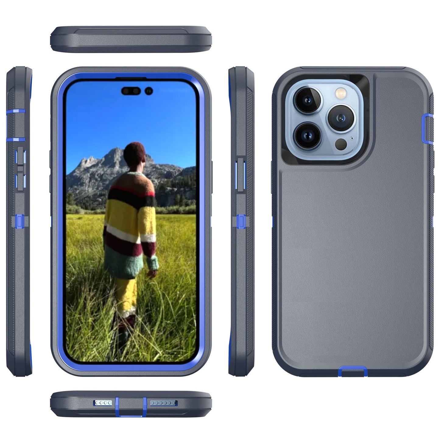 Defender Navy Blue Case for iPhone 14 PRO