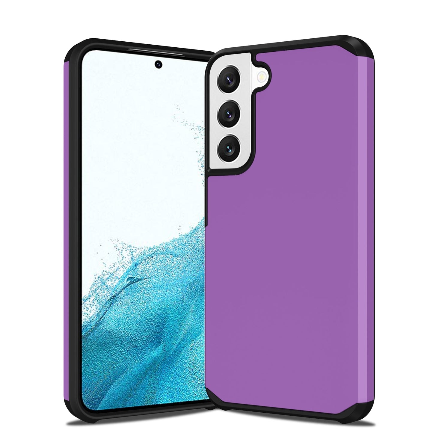 Slim Armor Protective Purple Case for Samsung S22 PLUS