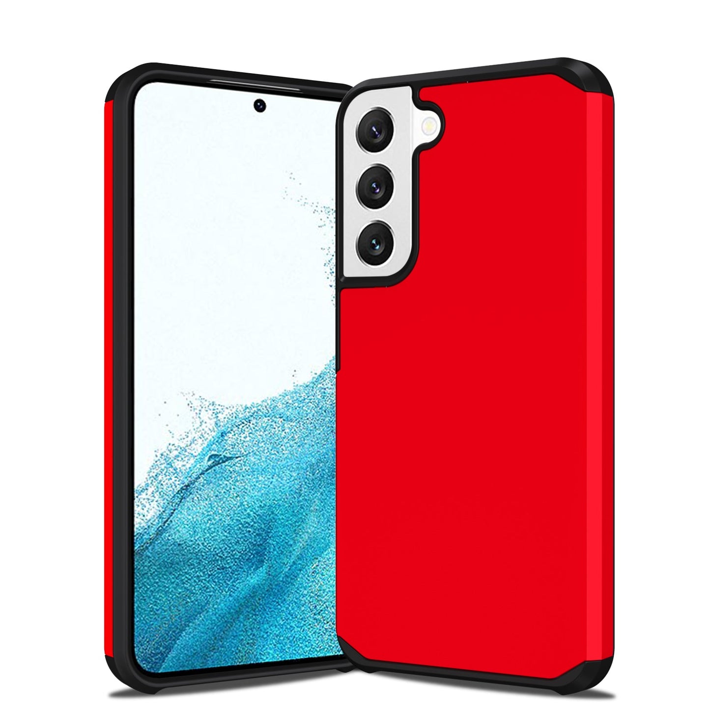 Slim Armor Protective Red Case for Samsung S22