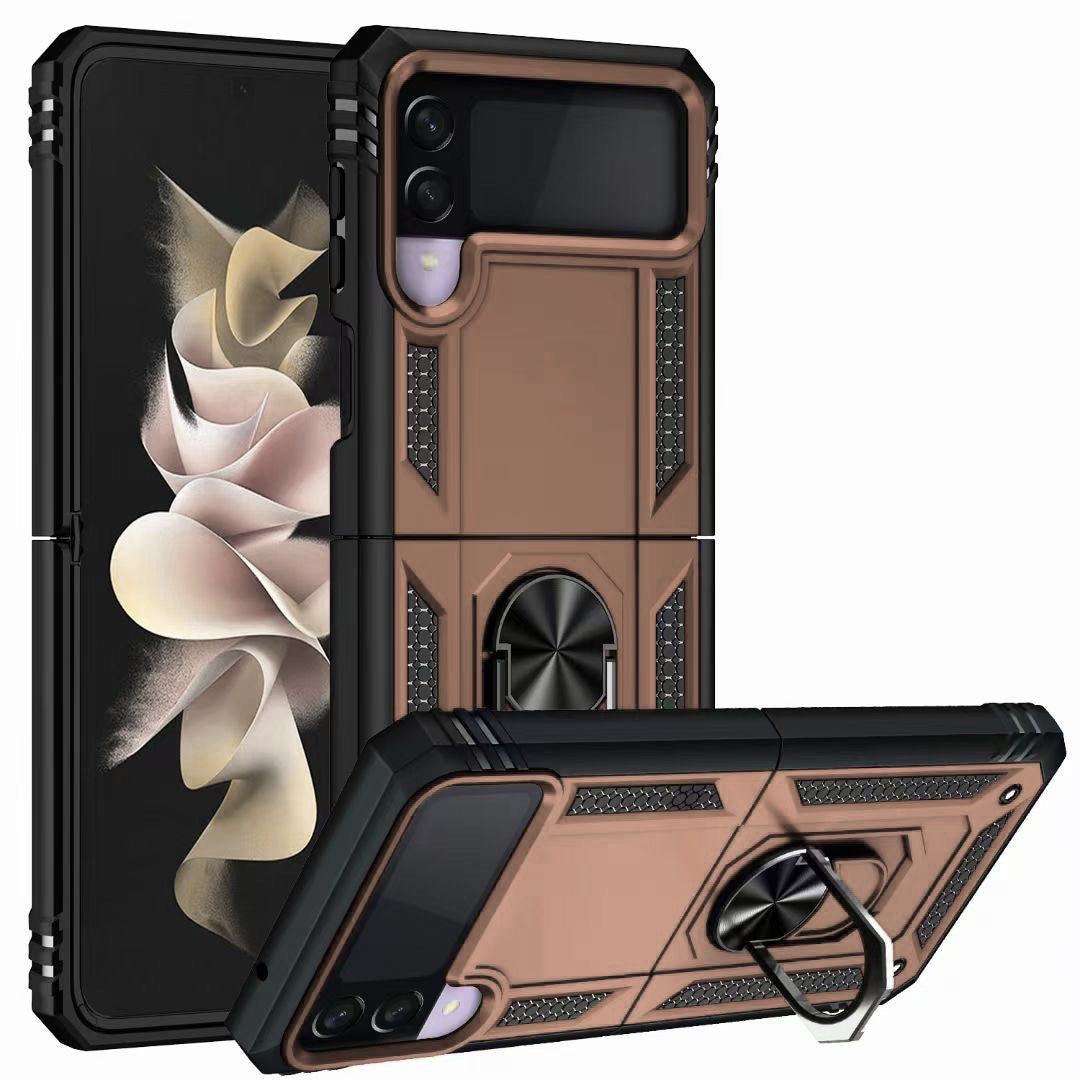 Rose Gold Hybrid Ring Case for Samsung Z4 FLIP