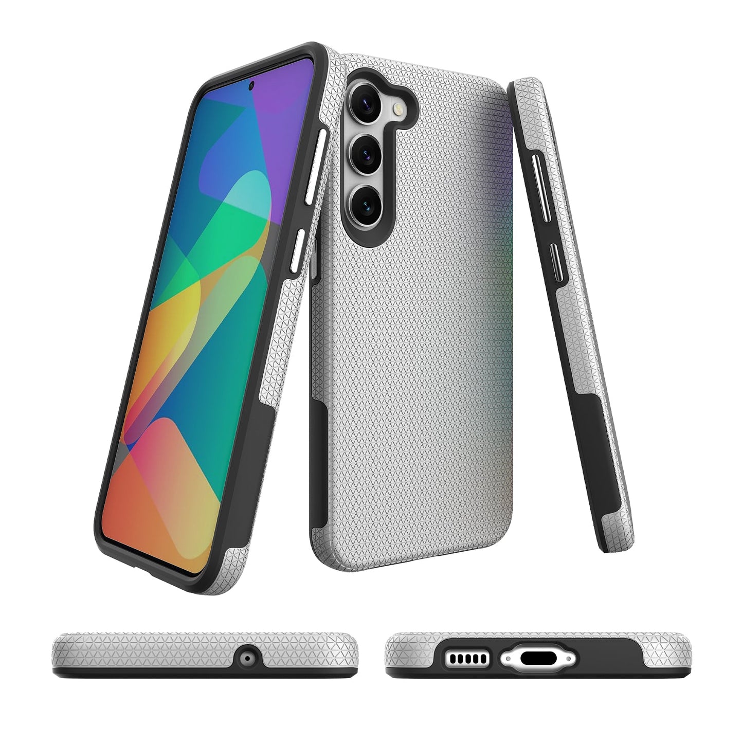 TriTex Silver Case for Samsung S23 PLUS