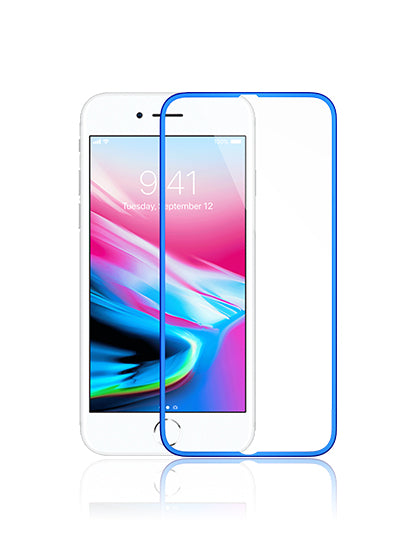 Tempered Glass For iPhone 6 / 6S / 7 / 8 (Metal Blue)