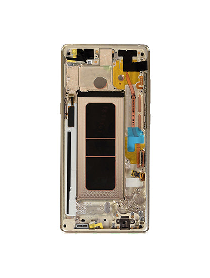 OLED Assembly With Frame For Samsung Galaxy Note 8 (Service Pack) (Maple Gold)