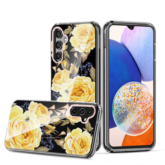 Clear Graphic Case (Yellow Rose) for Samsung A54 5G