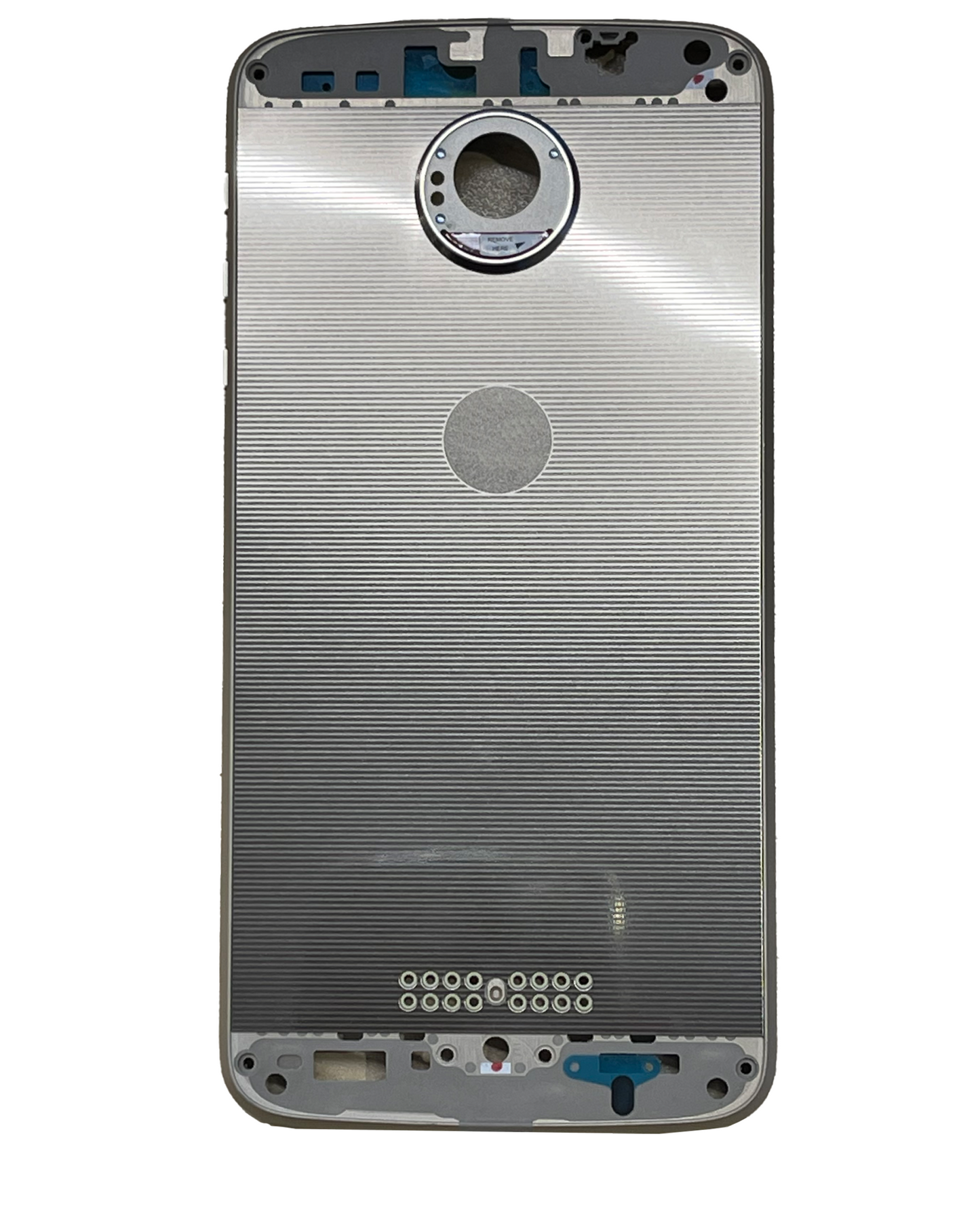 Mid Frame Housing For Motorola Moto Z Force Droid (XT1650-02 / 2016) (Used OEM Pull: Grade A) (Gold) - Motorola replacement part, secondary detail view, SKU 107082031215