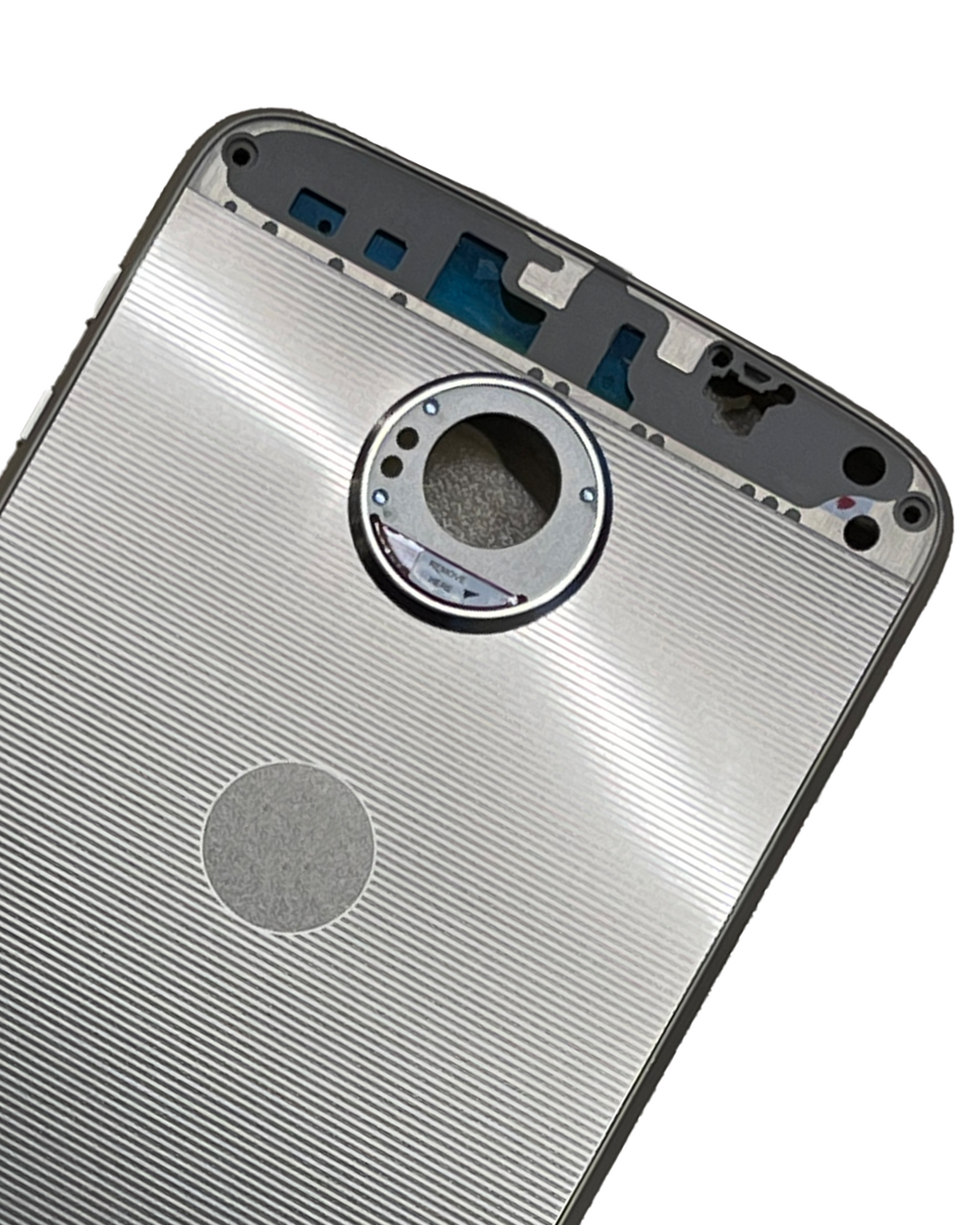 Mid Frame Housing For Motorola Moto Z Force Droid (XT1650-02 / 2016) (Used OEM Pull: Grade A) (Gold) - Motorola replacement part, component detail view, SKU 107082031215