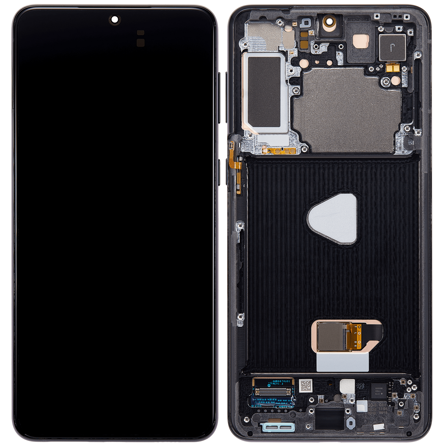 OLED Assembly With Frame For Samsung Galaxy S21 Plus 5G (Aftermarket Plus) (Phantom Black)