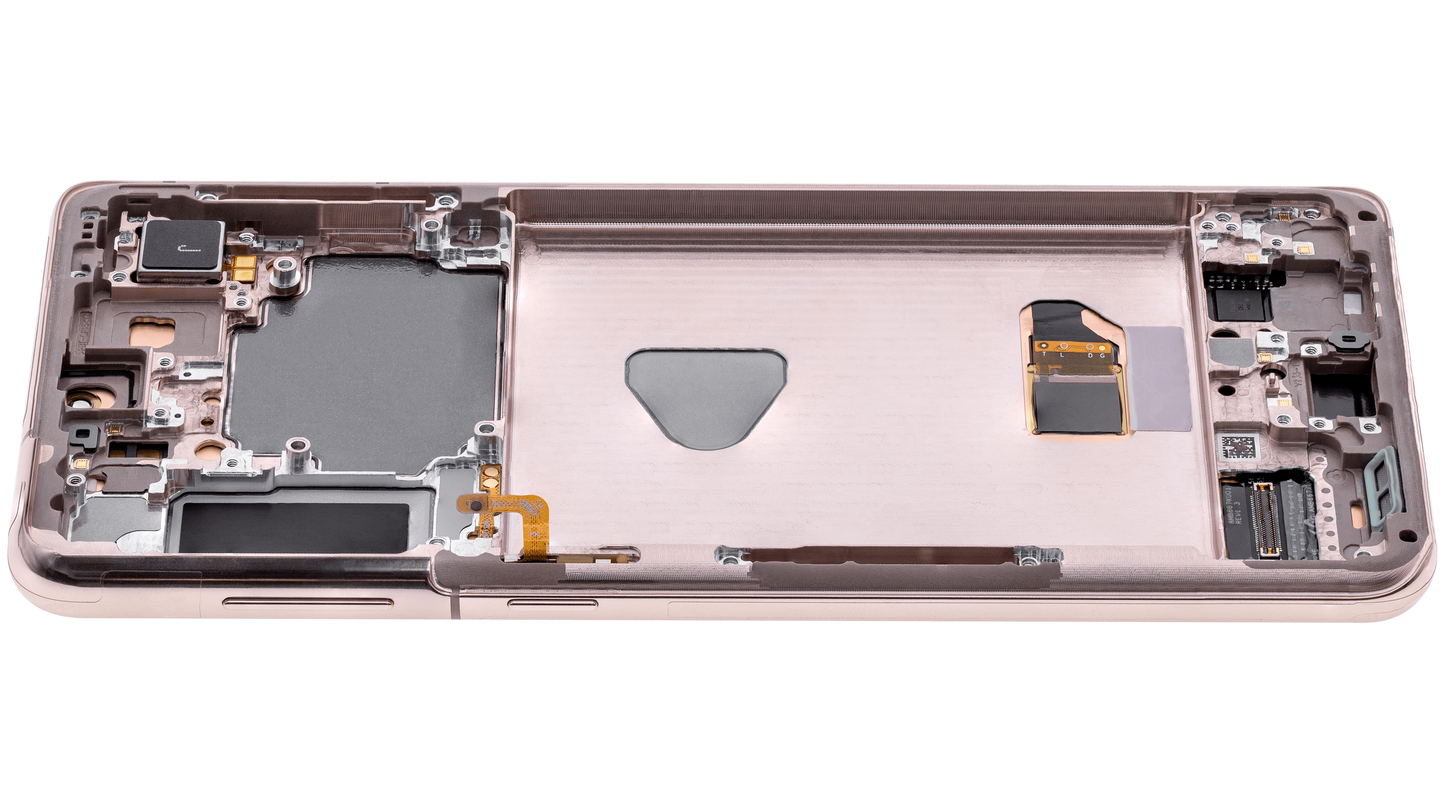 OLED Assembly With Frame For Samsung Galaxy S21 Plus 5G (Aftermarket Plus) (Phantom Violet / Pink / Gold)