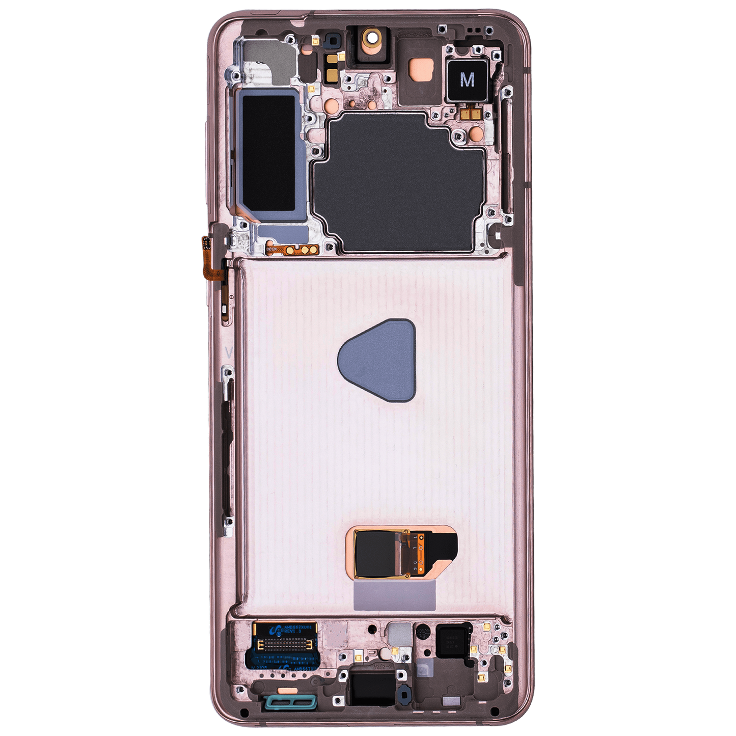 OLED Assembly With Frame For Samsung Galaxy S21 Plus 5G (Aftermarket Plus) (Phantom Violet / Pink / Gold)