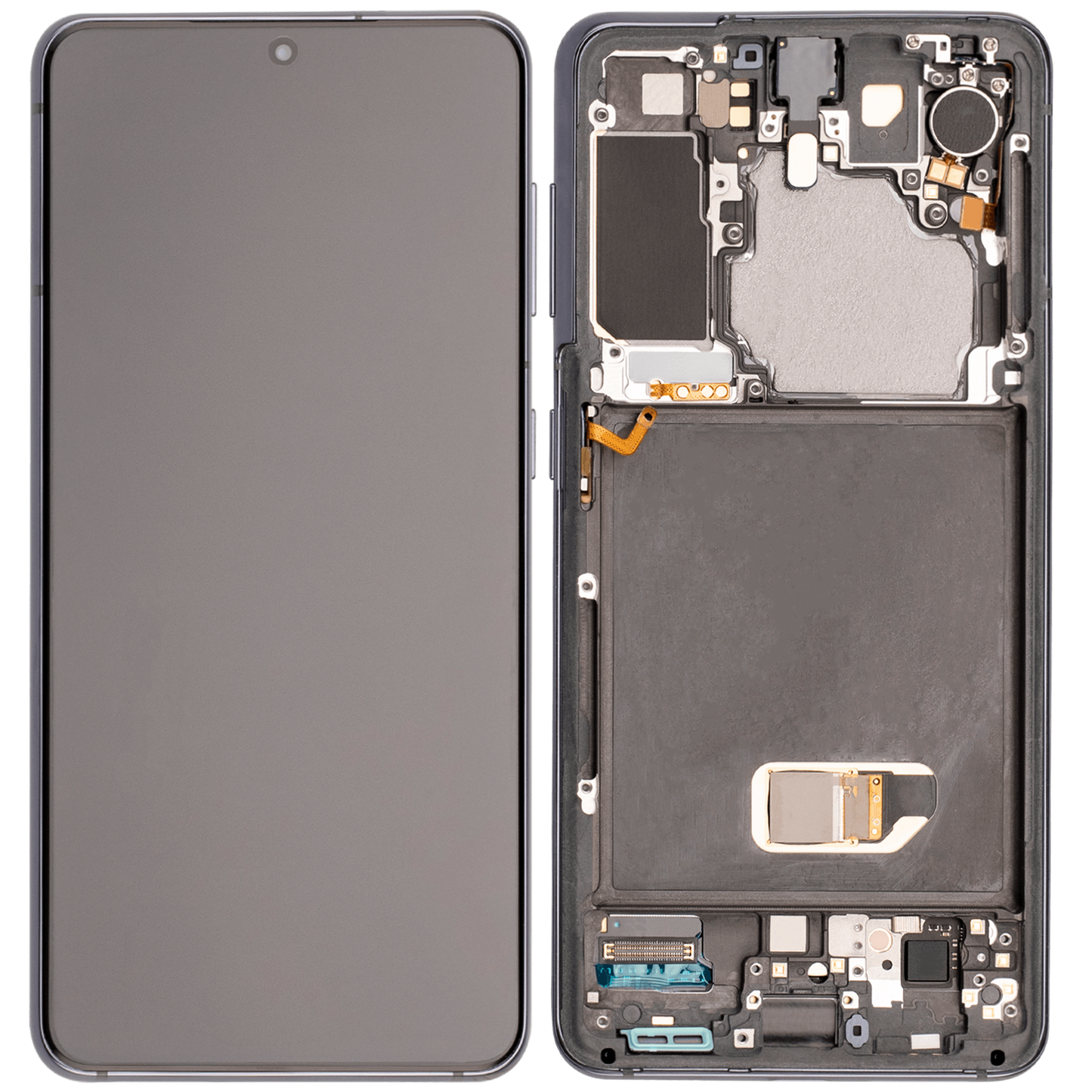 OLED Assembly With Frame For Samsung Galaxy S21 5G (Aftermarket Plus) (Phantom Gray)