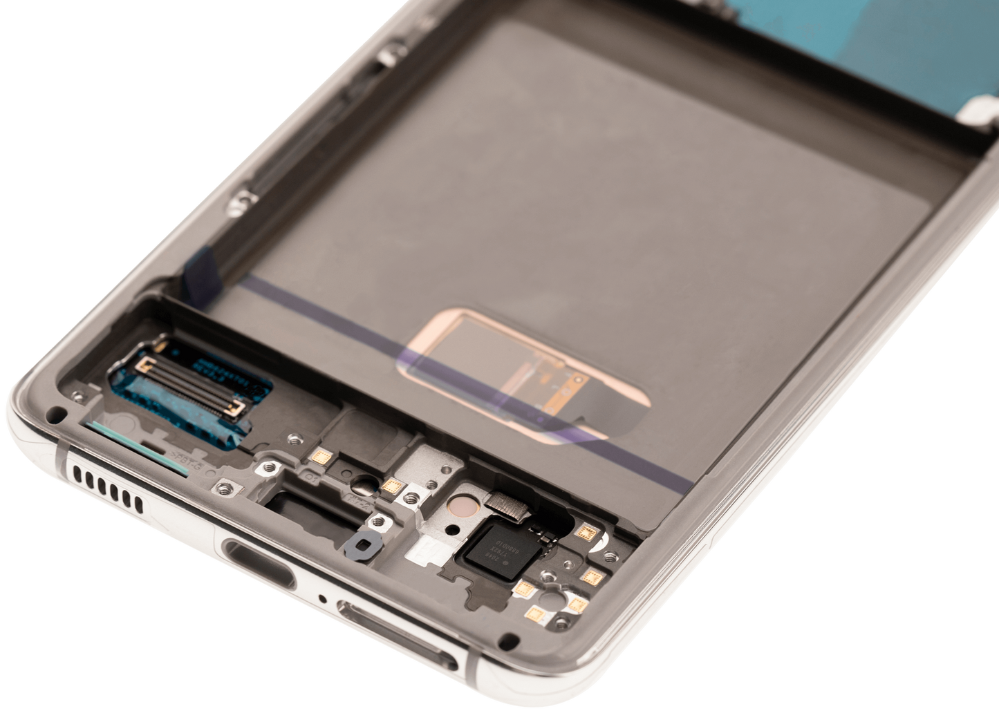 OLED Assembly With Frame For Samsung Galaxy S21 5G (Aftermarket Plus) (Phantom White)
