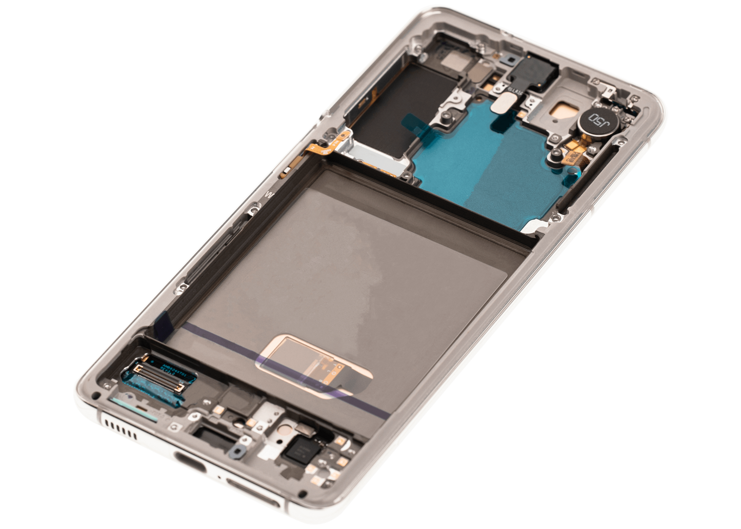 OLED Assembly With Frame For Samsung Galaxy S21 5G (Aftermarket Plus) (Phantom White)