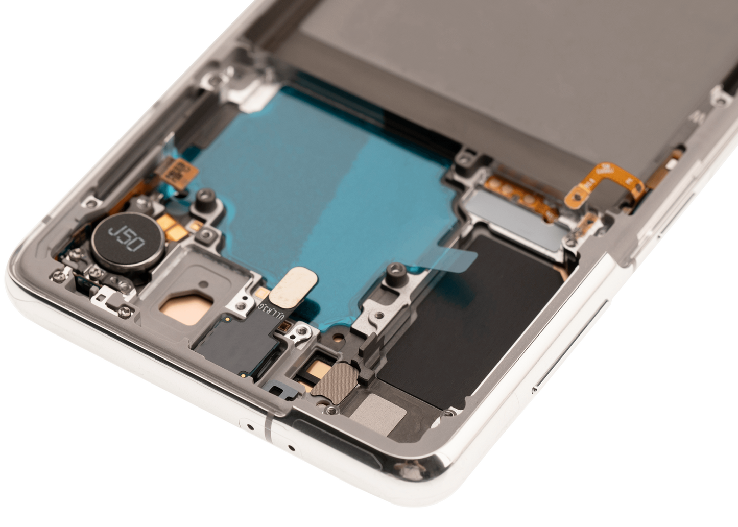 OLED Assembly With Frame For Samsung Galaxy S21 5G (Aftermarket Plus) (Phantom White)