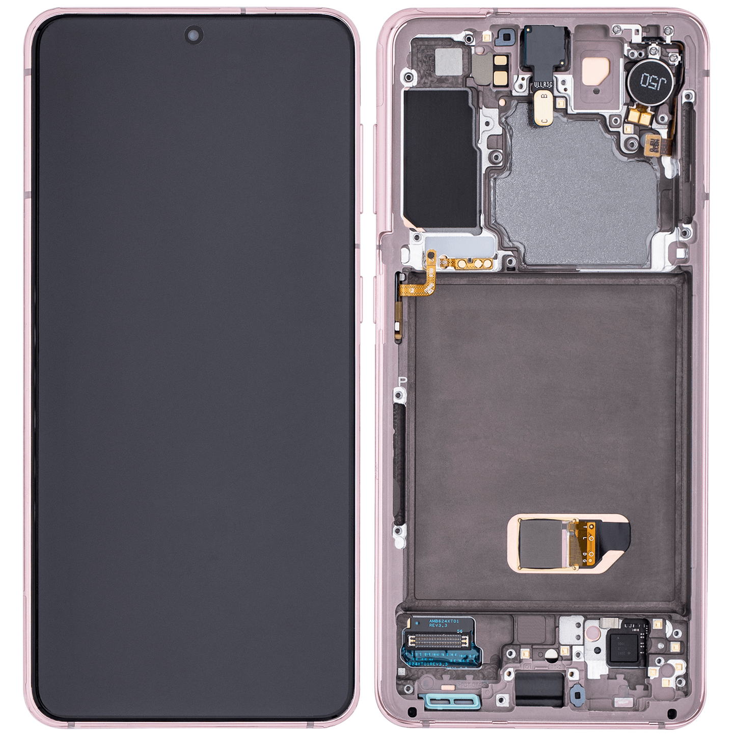 OLED Assembly With Frame For Samsung Galaxy S21 5G (Aftermarket Plus) (Phantom Violet)