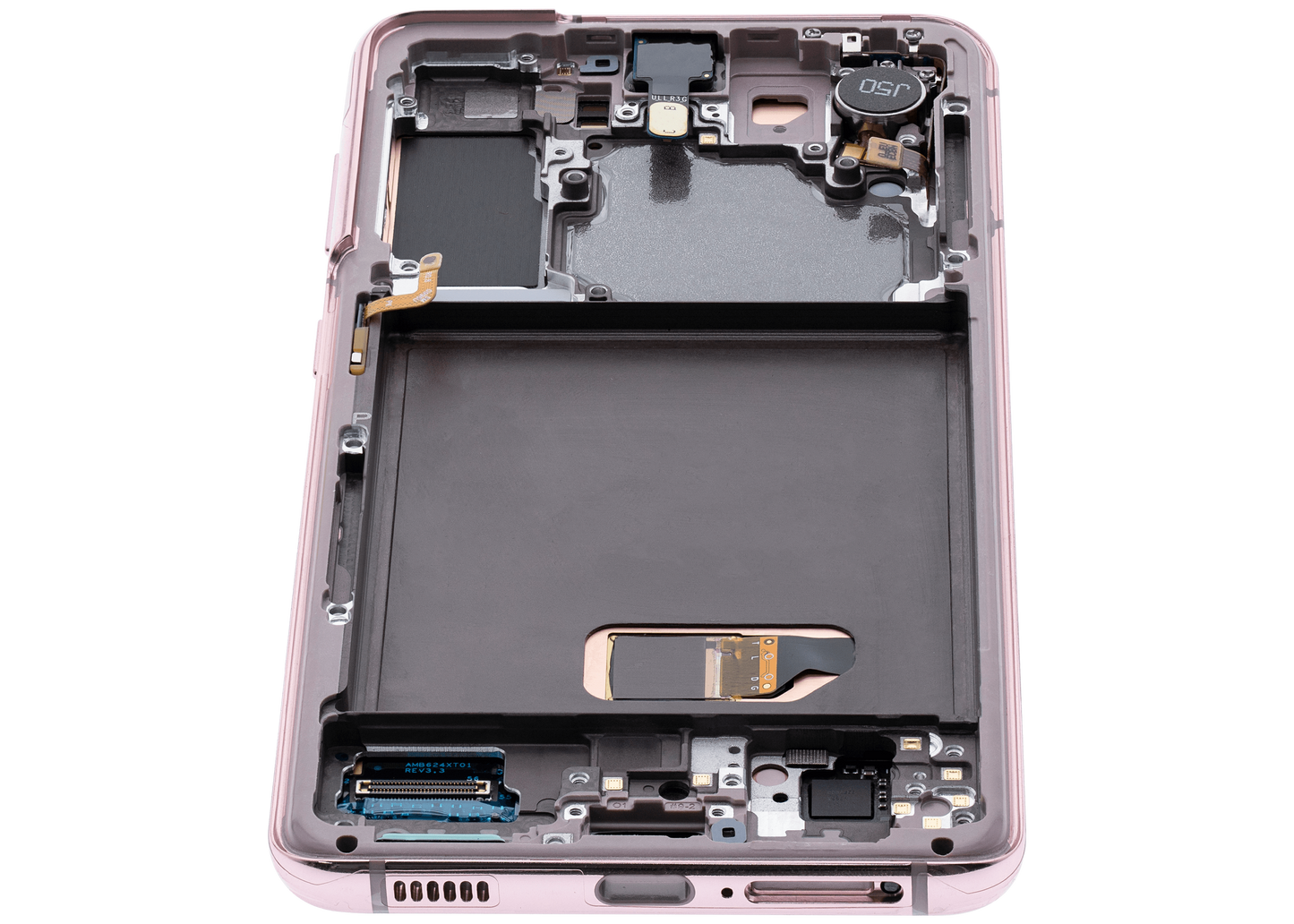 OLED Assembly With Frame For Samsung Galaxy S21 5G (Aftermarket Plus) (Phantom Violet)