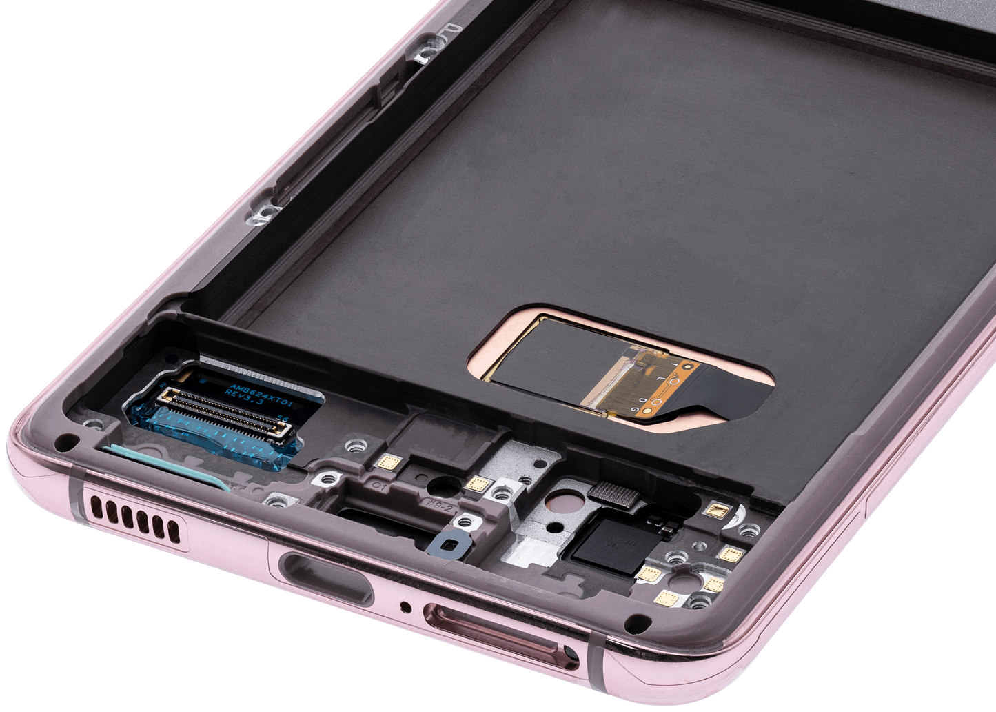 OLED Assembly With Frame For Samsung Galaxy S21 5G (Aftermarket Plus) (Phantom Violet)