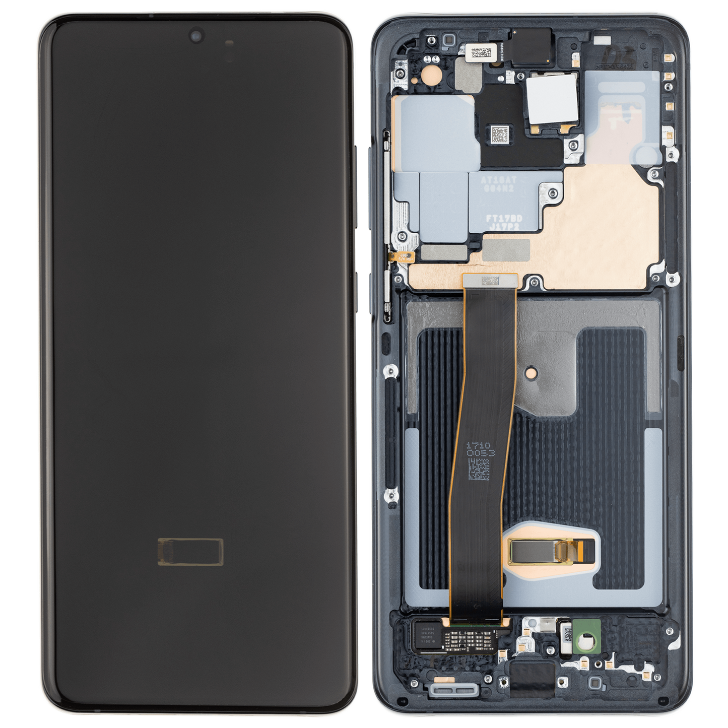 OLED Assembly With Frame For Samsung Galaxy S20 Ultra 5G (Aftermarket Plus) (Cosmic Black)