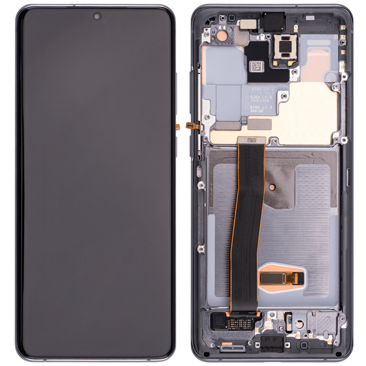 OLED Assembly With Frame For Samsung Galaxy S20 Ultra 5G (Aftermarket Plus) (Cosmic Gray)