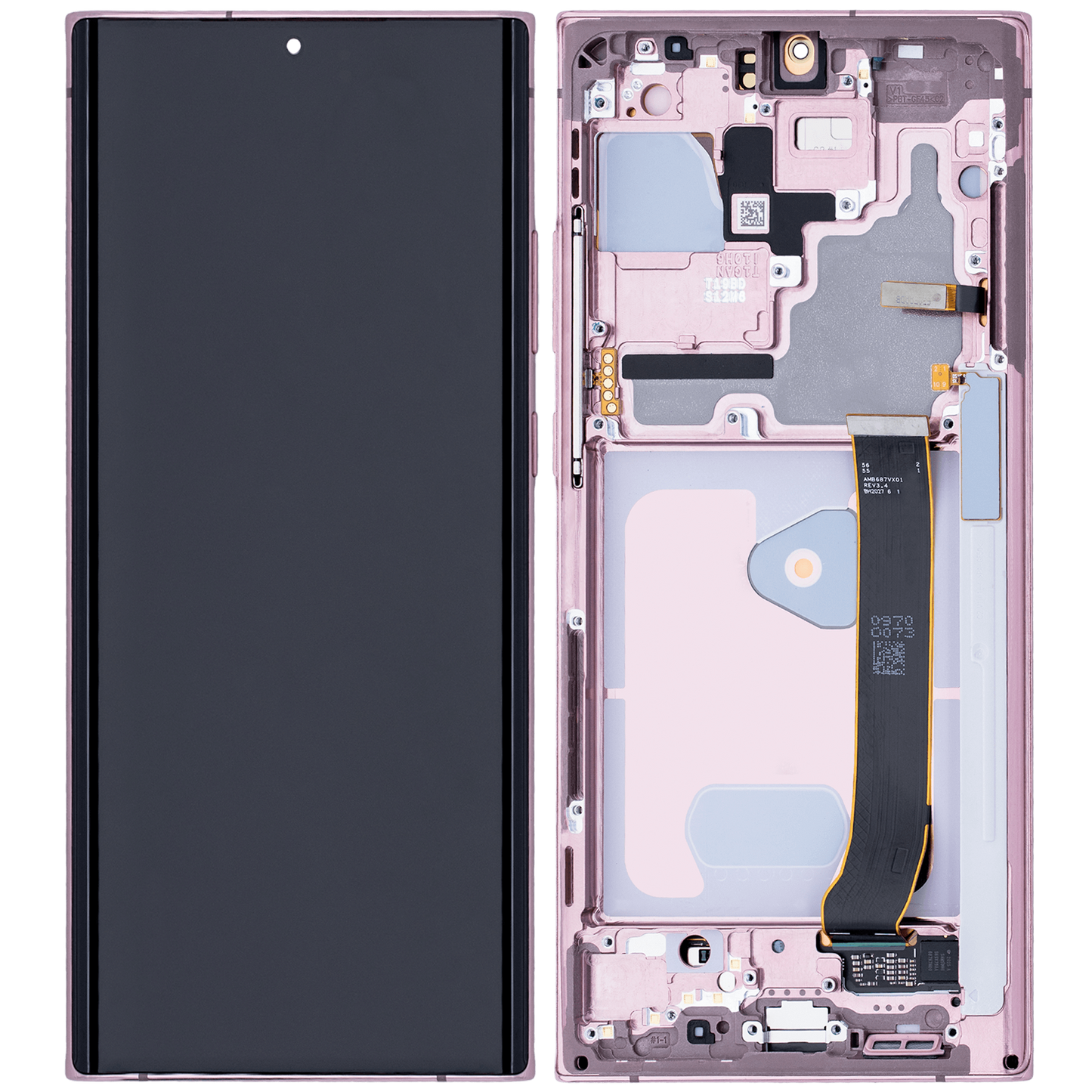 OLED Assembly With Frame For Samsung Galaxy Note 20 Ultra 5G (Aftermarket Plus) (Mystic Bronze)