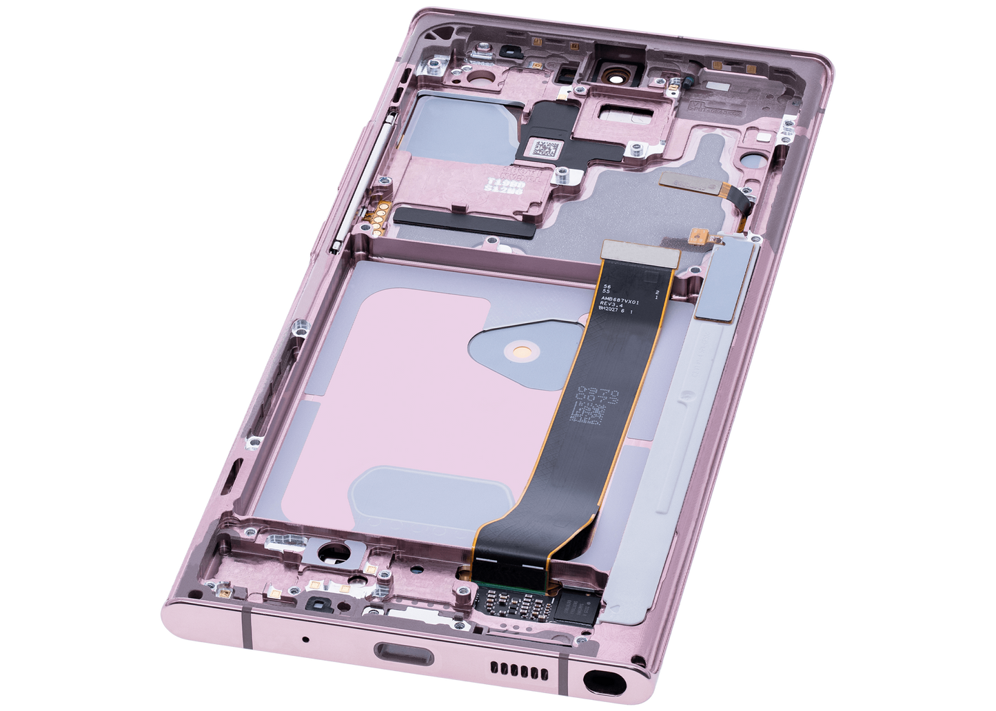 OLED Assembly With Frame For Samsung Galaxy Note 20 Ultra 5G (Aftermarket Plus) (Mystic Bronze)