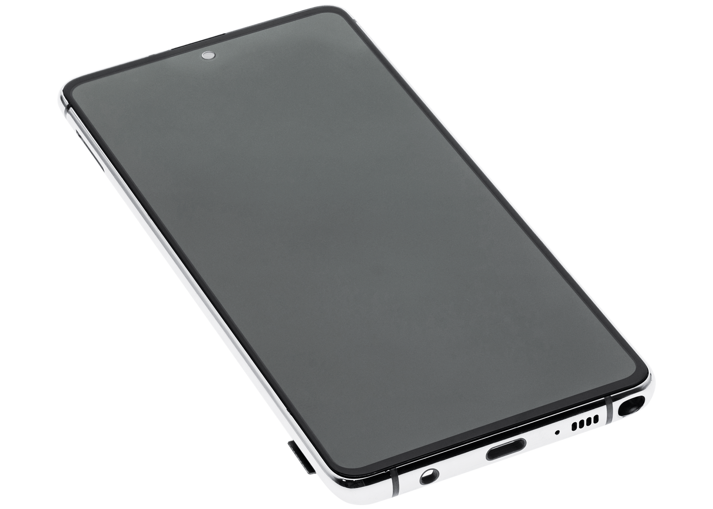 OLED Assembly With Frame For Samsung Galaxy Note 10 Lite (Aftermarket Plus) (Aura Glow / Silver)