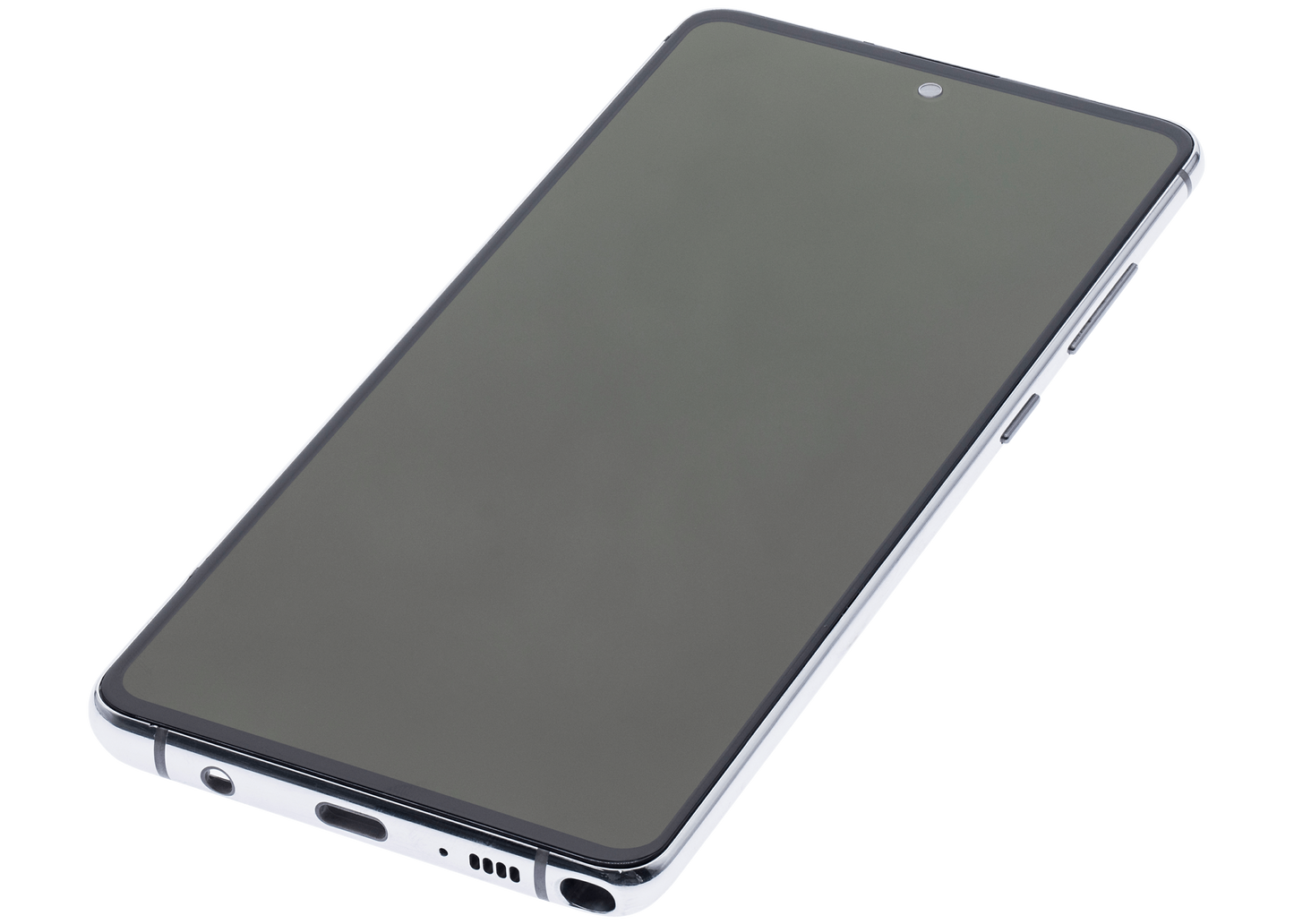 OLED Assembly With Frame For Samsung Galaxy Note 10 Lite (Aftermarket Plus) (Aura Glow / Silver)