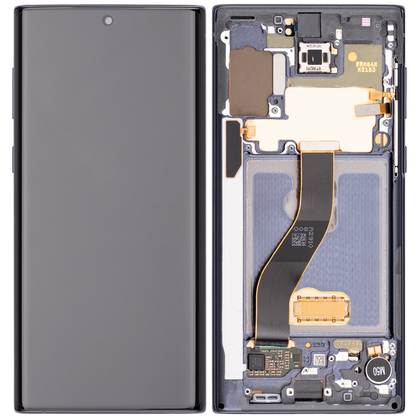 OLED Assembly With Frame For Samsung Galaxy Note 10 (Aftermarket Plus) (Aura Black)