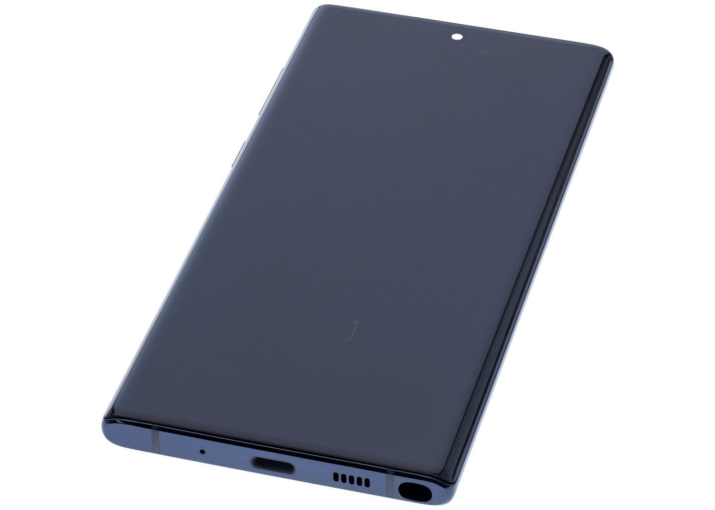 OLED Assembly With Frame For Samsung Galaxy Note 10 (Aftermarket Plus) (Aura Glow / Silver)
