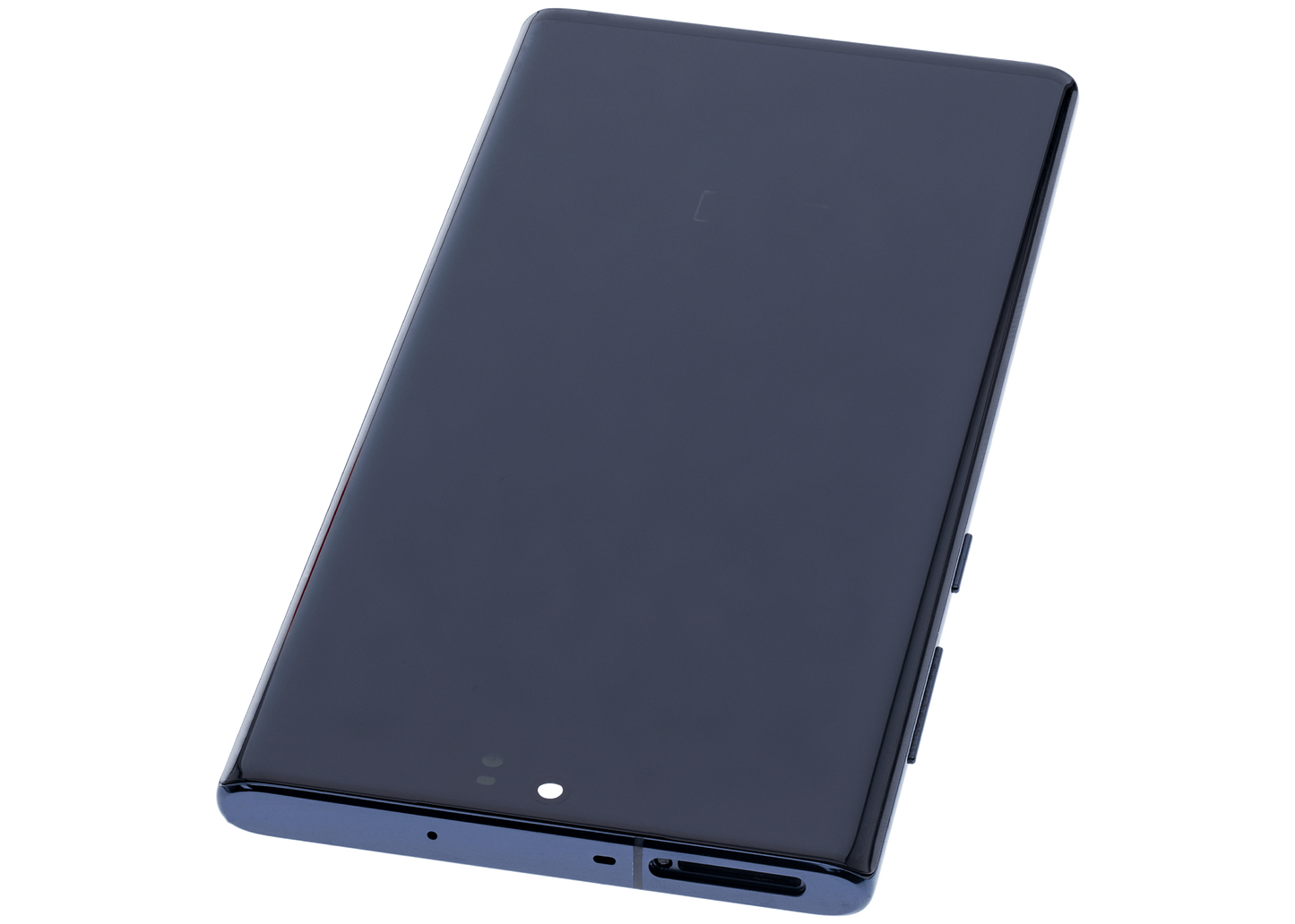 OLED Assembly With Frame For Samsung Galaxy Note 10 (Aftermarket Plus) (Aura Glow / Silver)